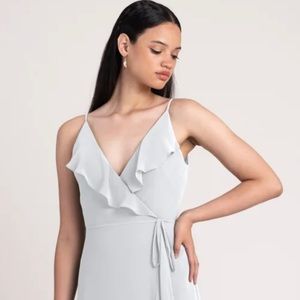 NWT Jenny Yoo Ensley Bridesmaid Dress Cloud sz 10